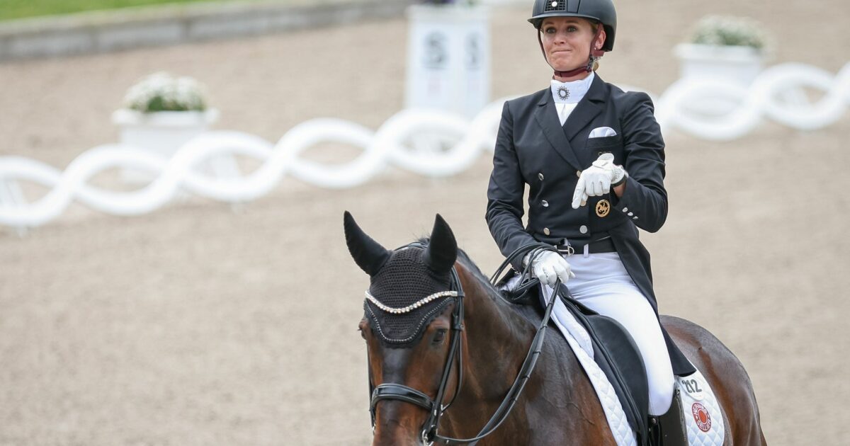 Jessica von Bredow-Werndls Pferd Diallo starb im Januar. (Archivbild)