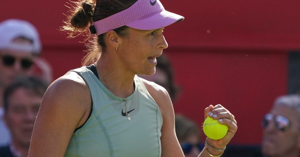 Tatjana Maria hat sich beim Turnier in Eastbourne ins Viertelfinale gespielt. (Archivbild)