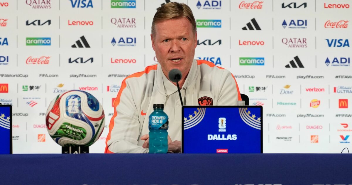 Ronald Koeman will mit den Niederlanden bei der WM weit kommen. (Archivbild)