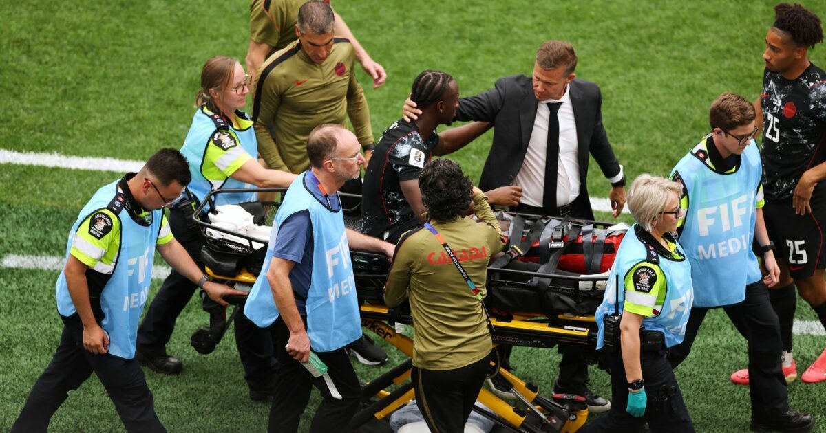 Ismael Koné hat sich beim 6:0-Sieg von Kanada gegen Katar schwer verletzt.