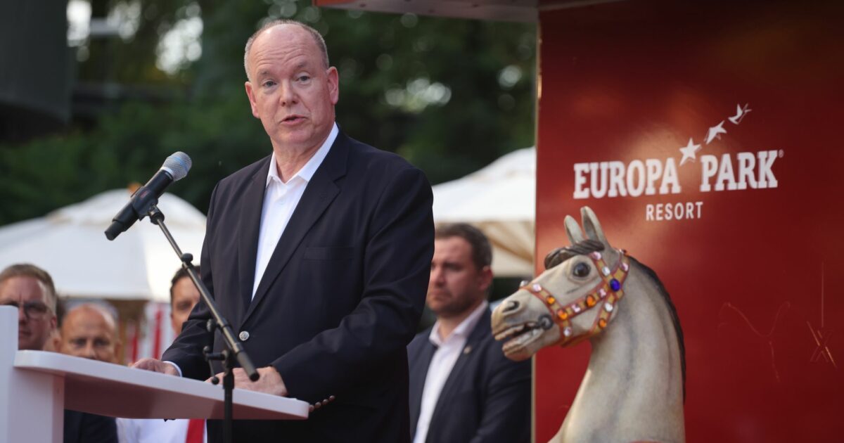Fürst Albert II. vor einigen Wochen im Europa-Park. (Archivbild)