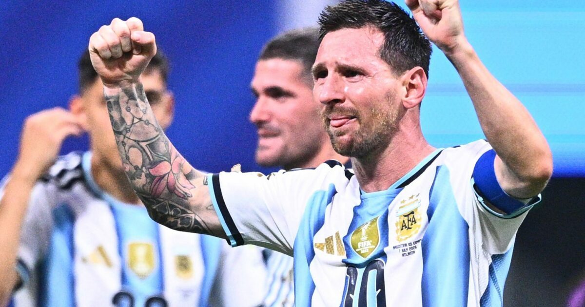 Ein Sieg voller Emotionen - so sieht man Messi selten.