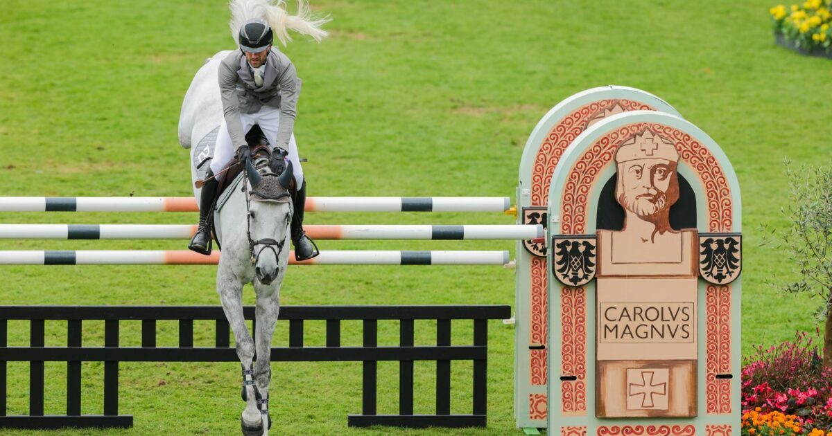 Christian Kukuk und Checker kamen beim Großen Preis von Riesenbeck auf Platz drei. (Archivbild)