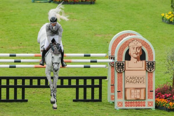 Christian Kukuk und Checker kamen beim Großen Preis von Riesenbeck auf Platz drei. (Archivbild)