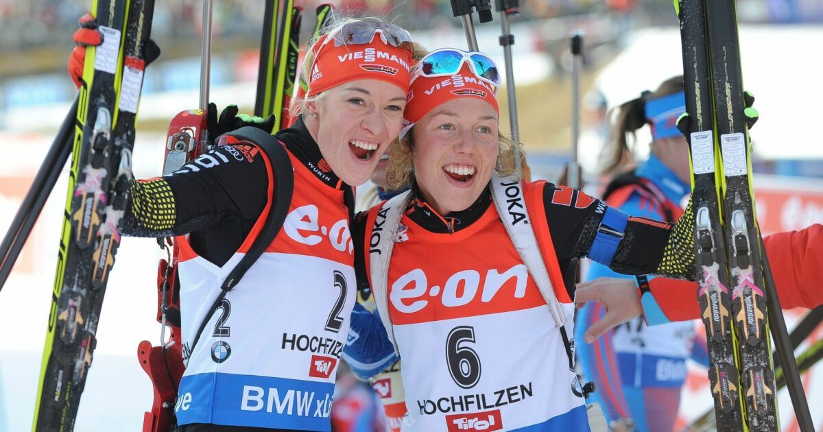 Sie verband eine enge Freundschaft: Maren Hammerschmidt (l) und Laura Dahlmeier. (Archivbild)