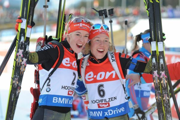Sie verband eine enge Freundschaft: Maren Hammerschmidt (l) und Laura Dahlmeier. (Archivbild)