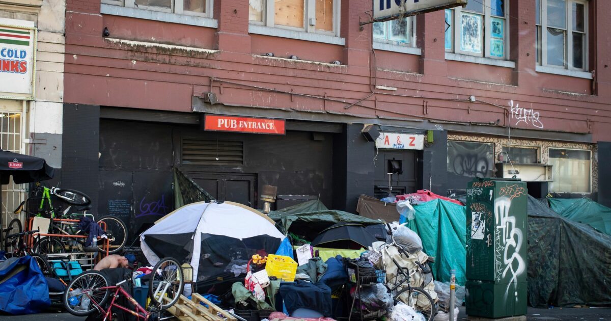Das Elend in der Hastings Street in Vancouver ist groß. (Archivbild)