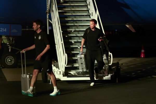 Julian Nagelsmann nach der Rückkehr nach Winston-Salem in der Nacht.