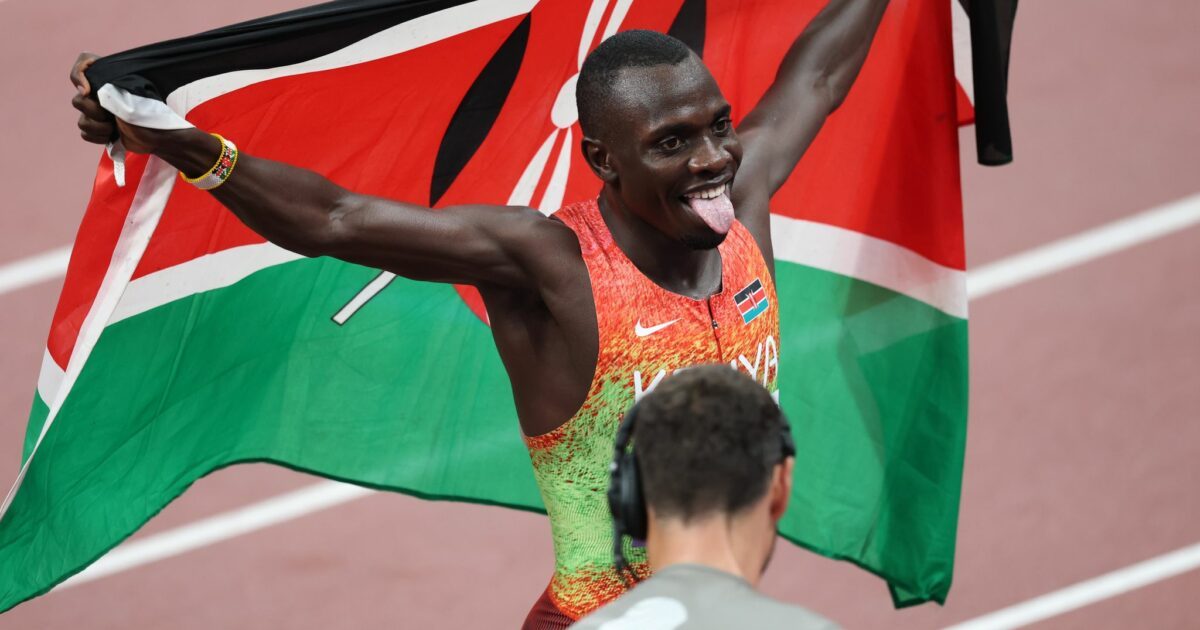 Jubelt über einen Weltrekord: Emmanuel Wanyonyi. (Archivbild)