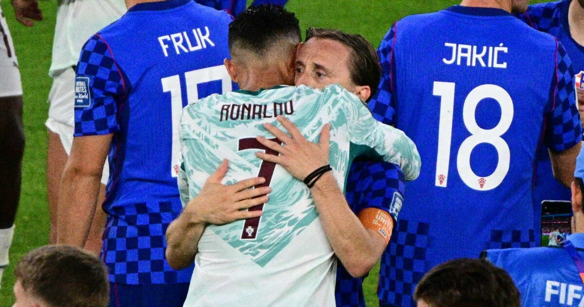 Cristiano Ronaldo tröstete Luka Modric nach dessen WM-Aus.