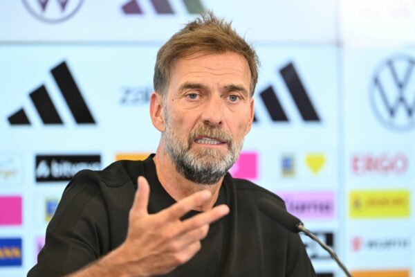 Jürgen Klopp bei der Vorstellung als Fußball-Bundestrainer.