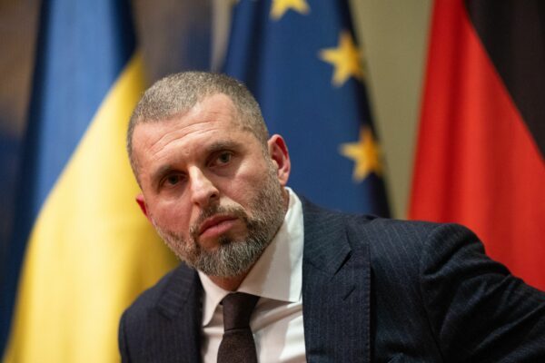 Der ukrainische Sportminister Matwij Bidny kündigt den Gang vor den Internationalen Sporgerichtshof an. (Archivbild)