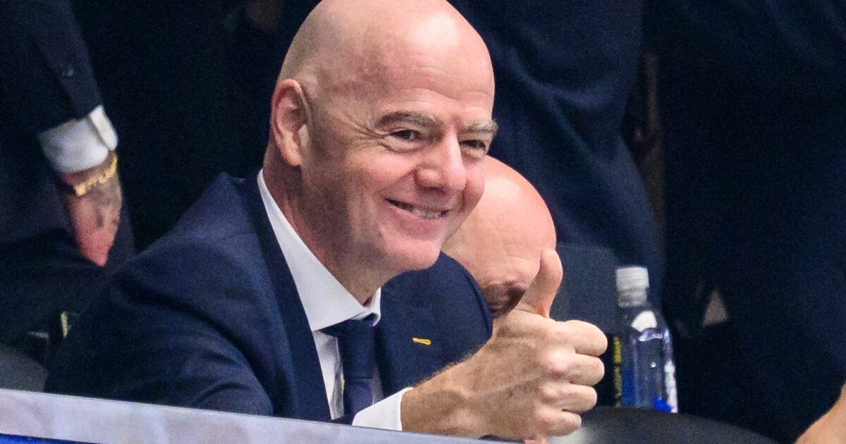 Gianni Infantino hat gute Laune bei der WM.