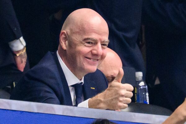 Gianni Infantino hat gute Laune bei der WM.