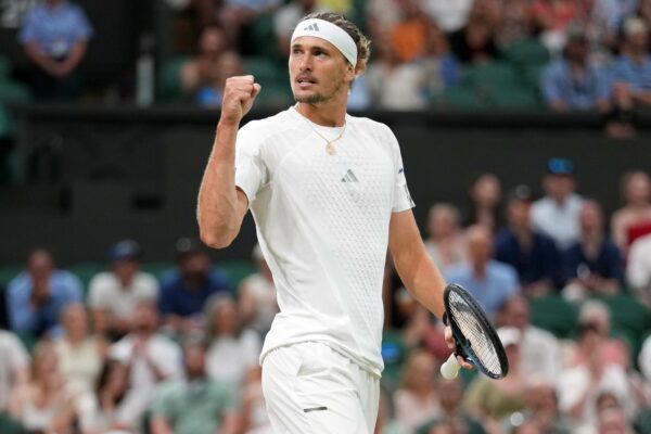 Alexander Zverev steht zum ersten Mal in Wimbledon im Finale.