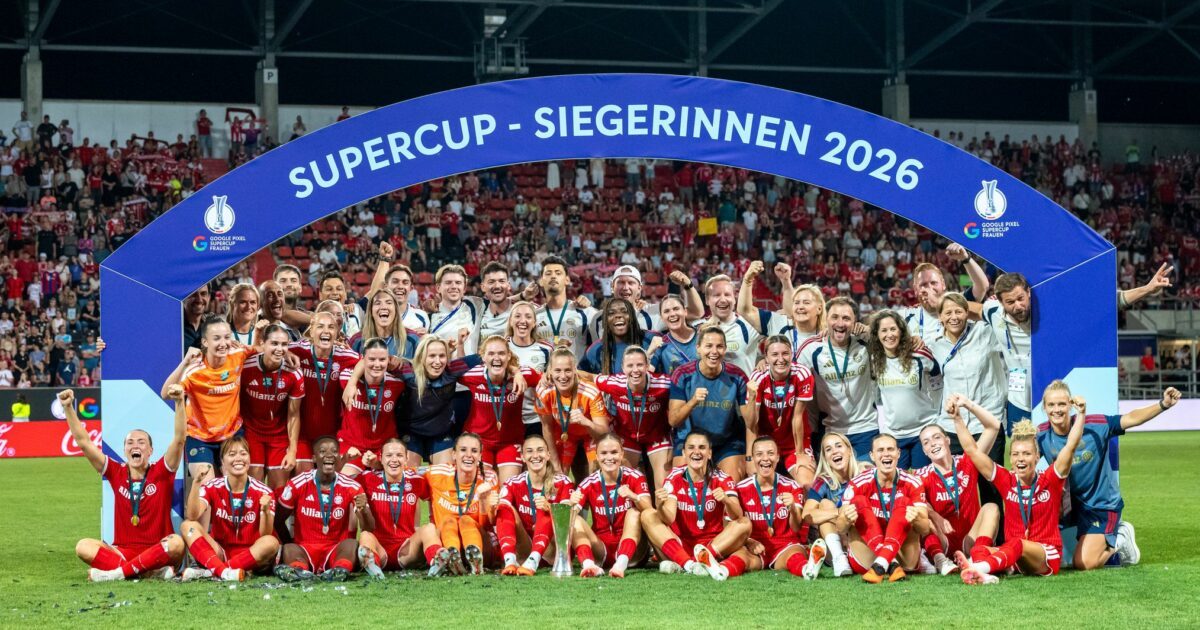 Wieder geschafft. Die Bayern-Frauen holen erneut den Supercup.