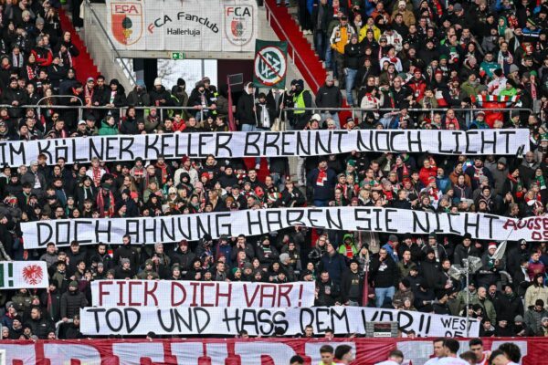Augsburger Aktion gegen den Videobeweis. (Archivbild)