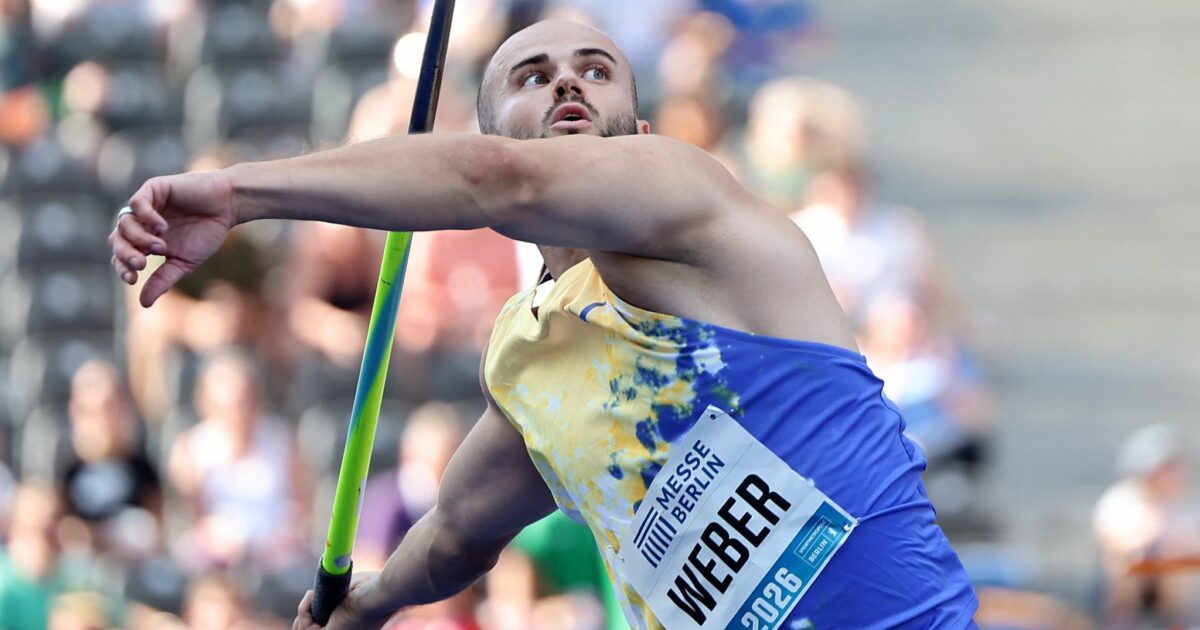 Speerwerfer Julian Weber gewann beim Istaf in Berlin zum fünften Mal in Folge.