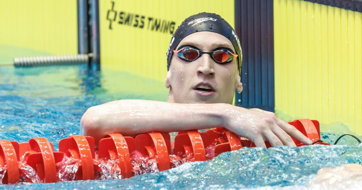 Lukas Märtens war Startschwimmer der 4x200 Meter Freistil-Staffel