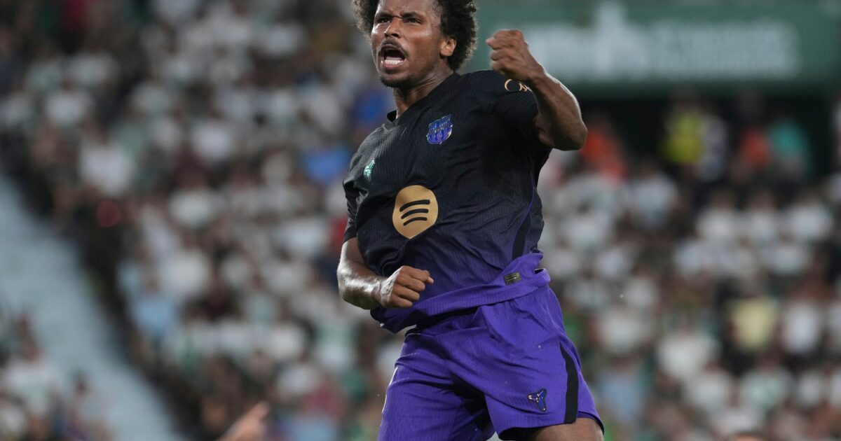 Karim Adeyemi erzielte bei seinem Pflichtspiel-Debüt für den FC Barcelona gleich seinen ersten Treffer.