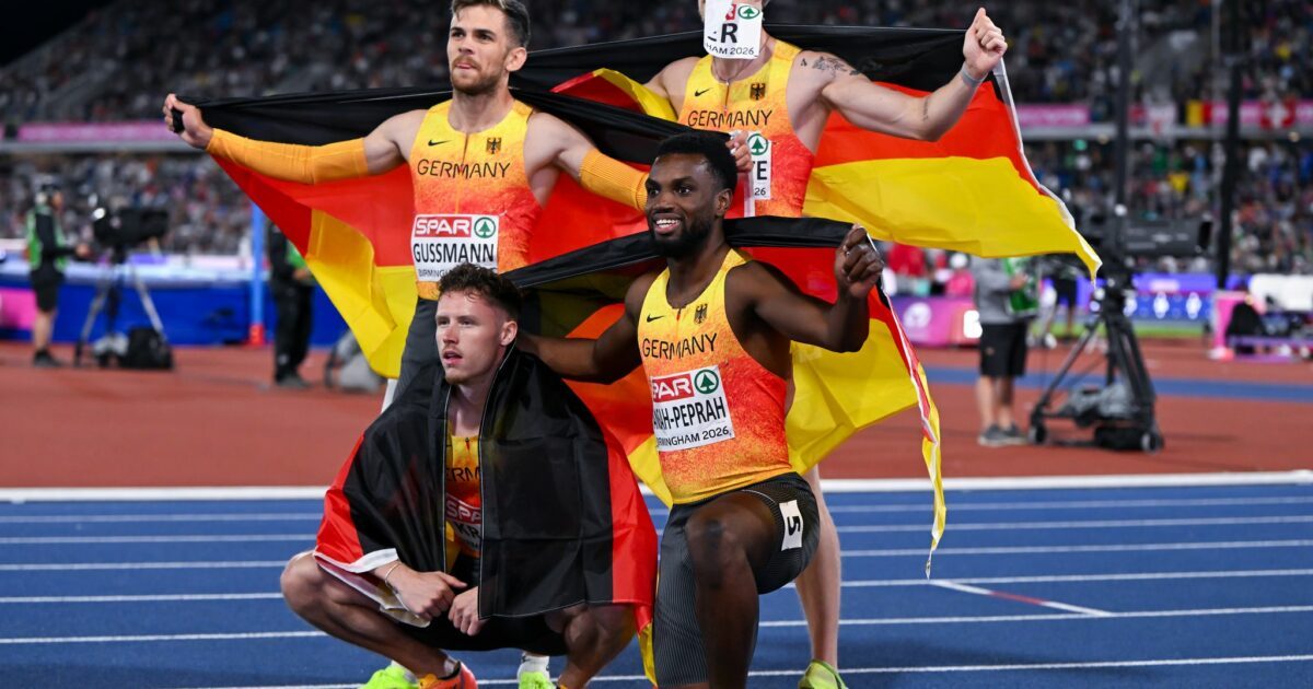 Die deutsche Sprint-Staffel stürmte zu EM-Silber.