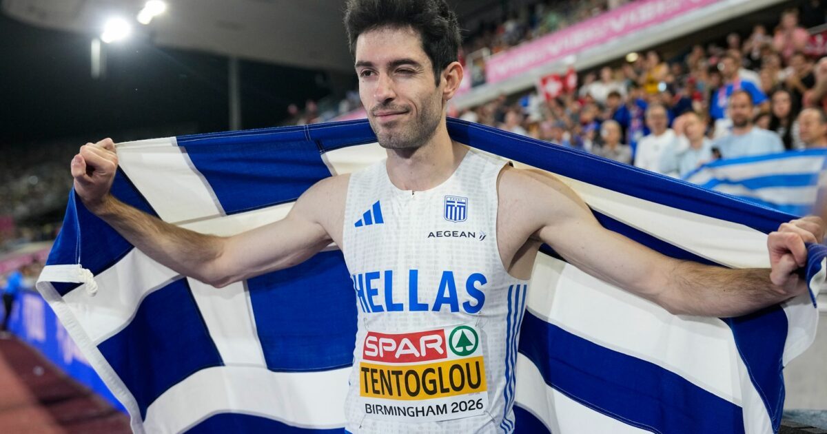 Weitsprung-Europameister Miltiadis Tentoglou hat seine Goldmedaille vergessen