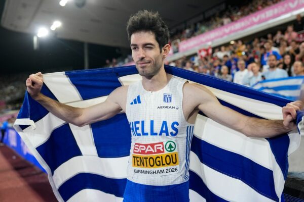 Weitsprung-Europameister Miltiadis Tentoglou hat seine Goldmedaille vergessen