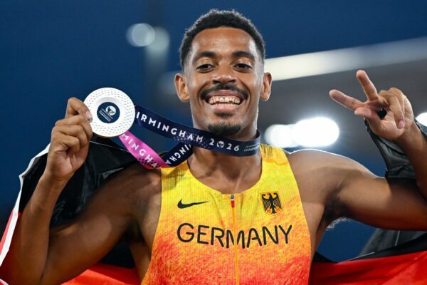 Emil Agyekum hat EM-Silber über 400 Meter Hürden gewonnen.