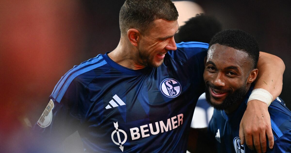 Edin Dzeko (l) traf doppelt und legte Sturmpartner Moussa Sylla einen Treffer auf.