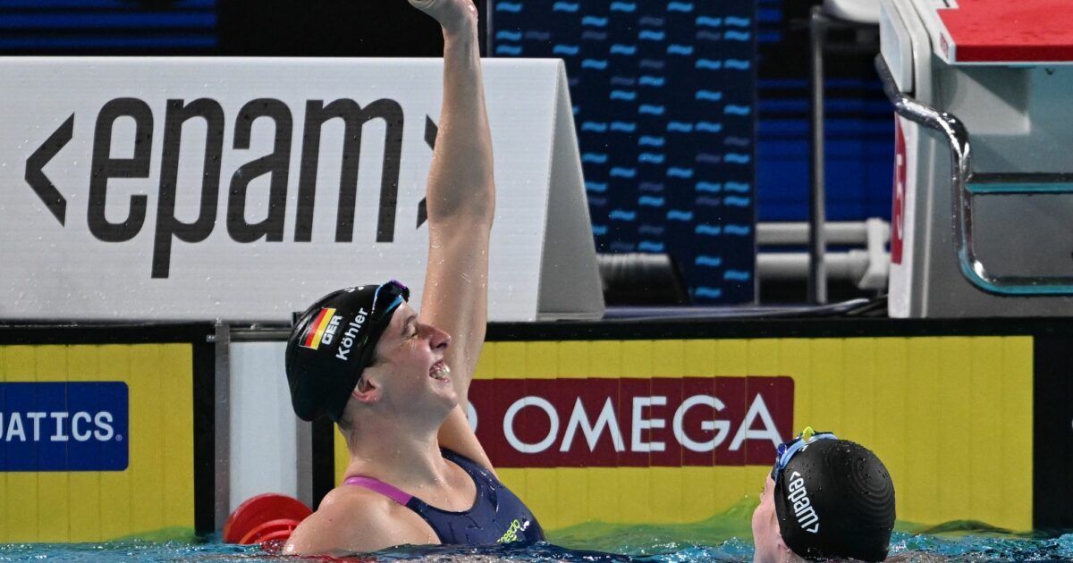 Angelina Köhler jubelte ausgelassener als die Siegerin.