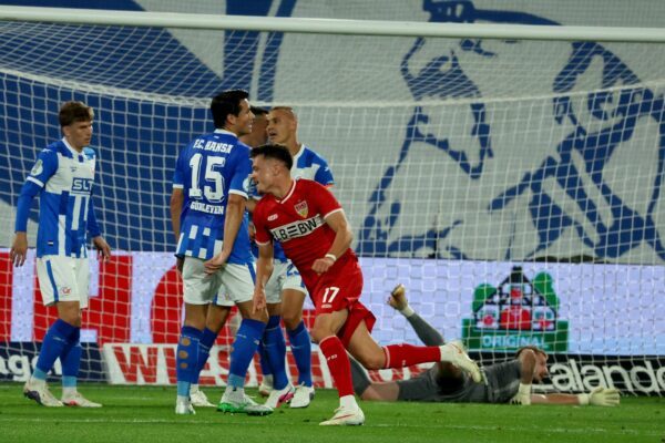 Dzenan Pejcinovic schießt gleich in seinem ersten Pflichtspiel für den VfB Stuttgart drei Tore.
