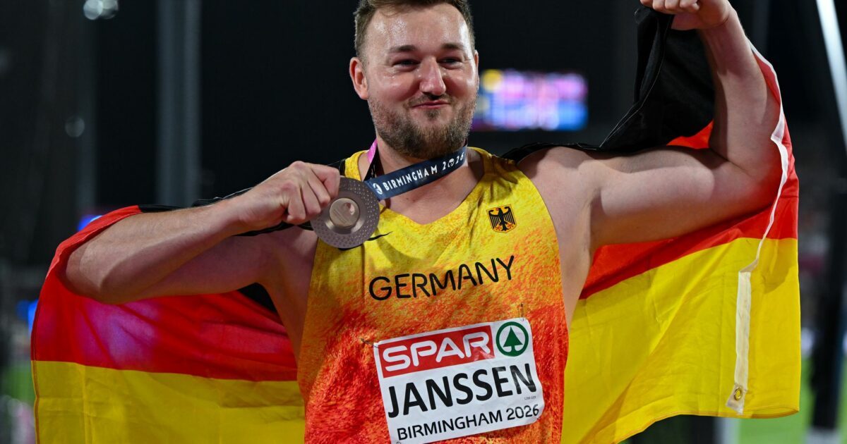 Henrik Janssen gewann als erster deutscher Diskuswerfer seit zwölf Jahren eine EM-Medaille.
