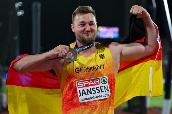 Henrik Janssen gewann als erster deutscher Diskuswerfer seit zwölf Jahren eine EM-Medaille.