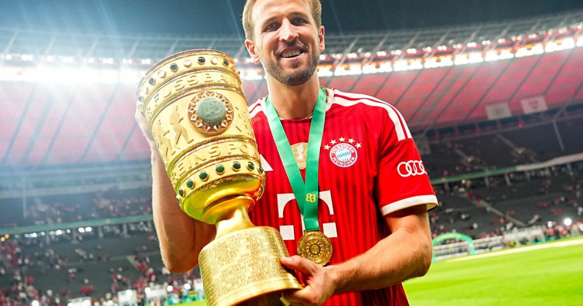 Harry Kane gewann in der vergangenen Saison mit dem FC Bayern München den DFB-Pokal und die deutsche Meisterschaft.