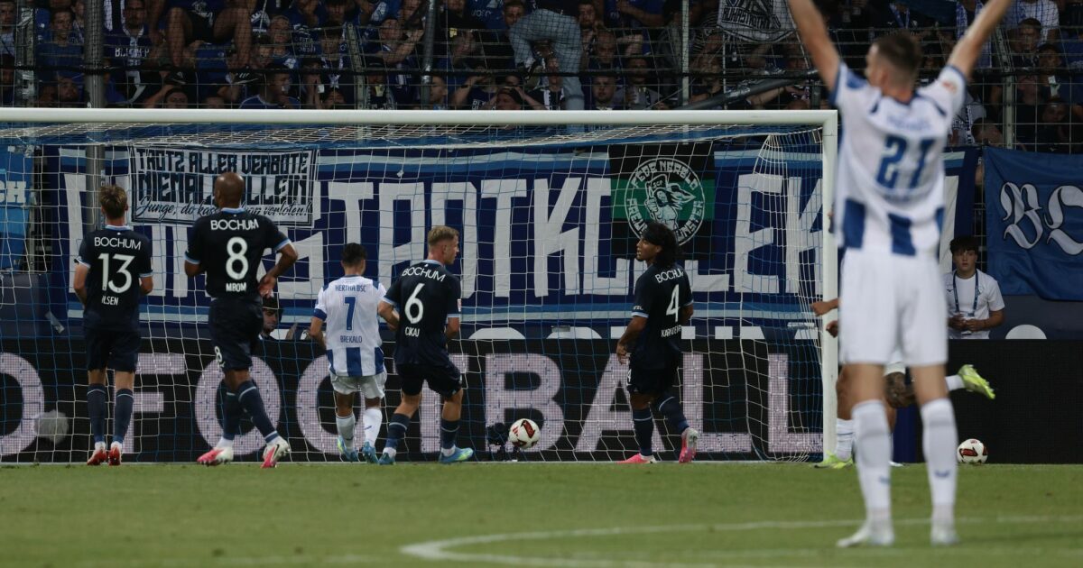 Hertha BSC erzielte das erste Tor der neuen Zweitliga-Saison.