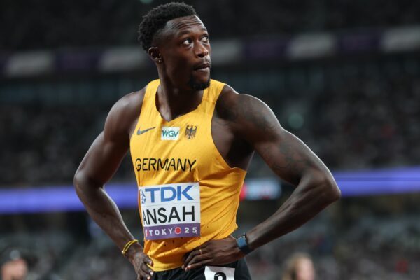 Owen Ansah greift am Dienstagabend im 100-Meter-Halbfinale bei der EM ein. (Archivbild)