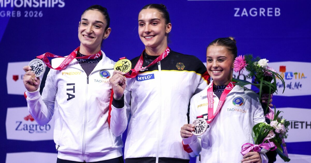 Stolzes Lächeln: Helen Kevric mit ihrer Goldmedaille.