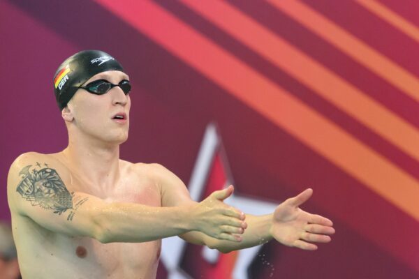 Lukas Märtens vom SC Magdeburg holt EM-Bronze über 400 Meter Freistil.