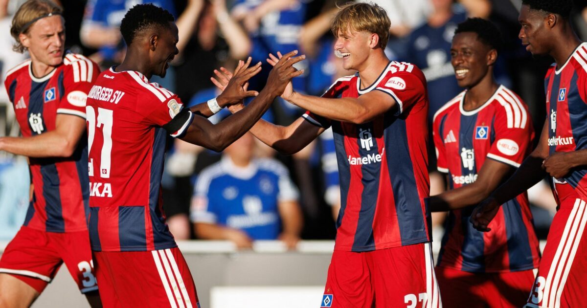 Louis Lemke traf im Alter von 16 Jahren beim Pokalspiel in Verl für den HSV.