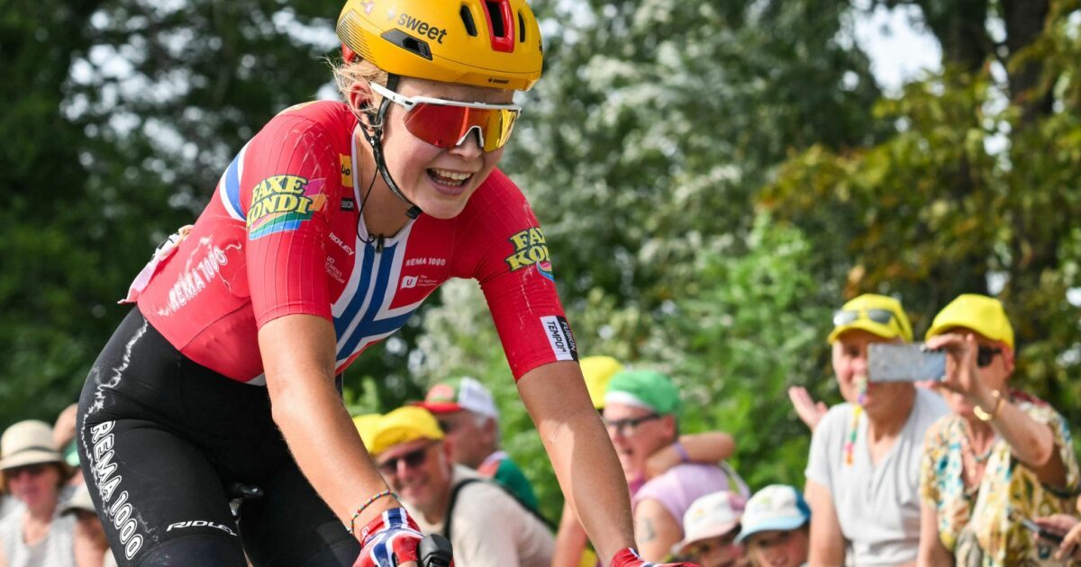 Sigrid Haugset gewann die dritte Etappe nach einer langen Solo-Fahrt.