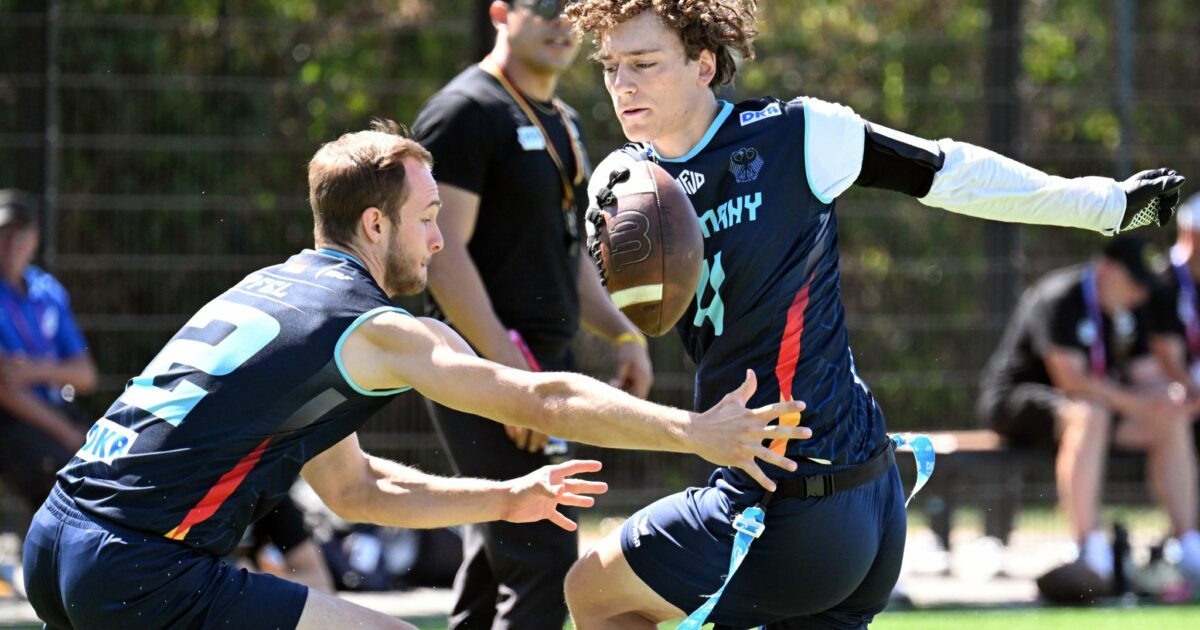 In Düsseldorf geht es um den Weltmeistertitel im Flag Football.