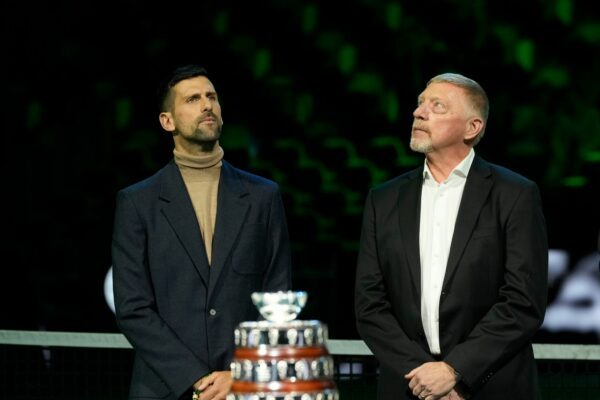 Djokovic (links) hat großen Respekt vor Boris Becker. (Archiv-Foto)