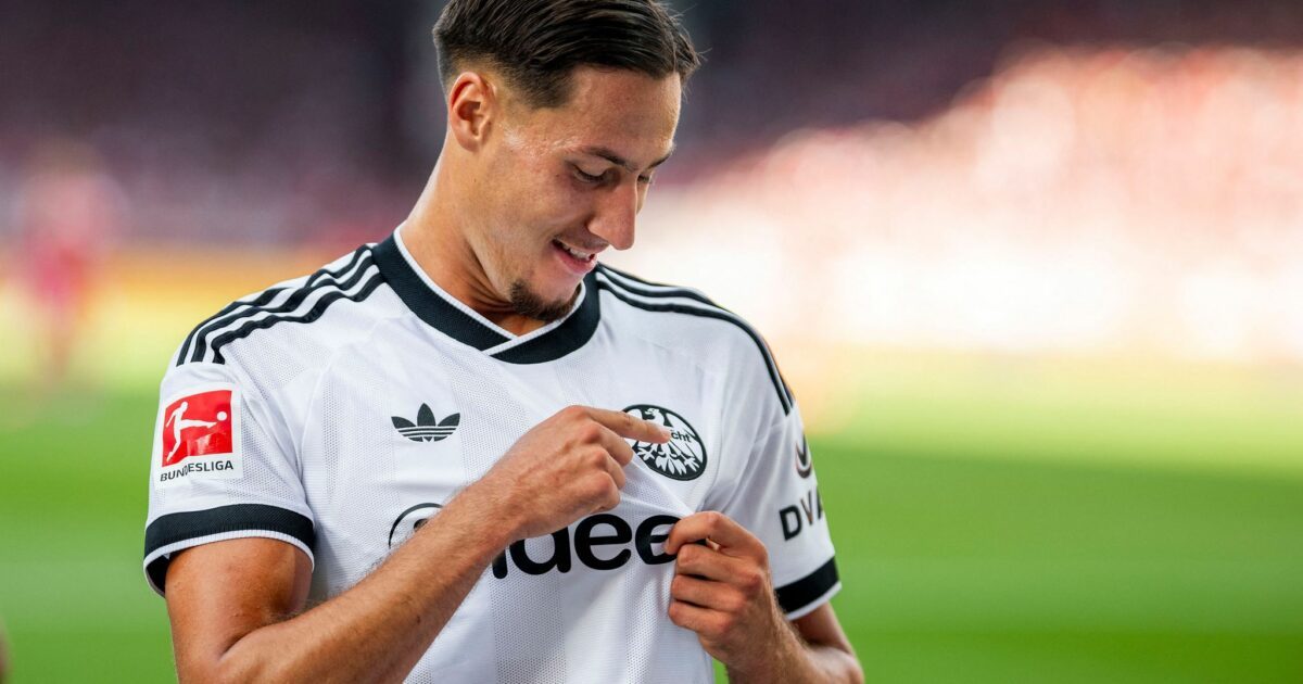Drei Tore zum Saisonauftakt: Younes Ebnoutalib ist der Eintracht-Mann des Spiels.