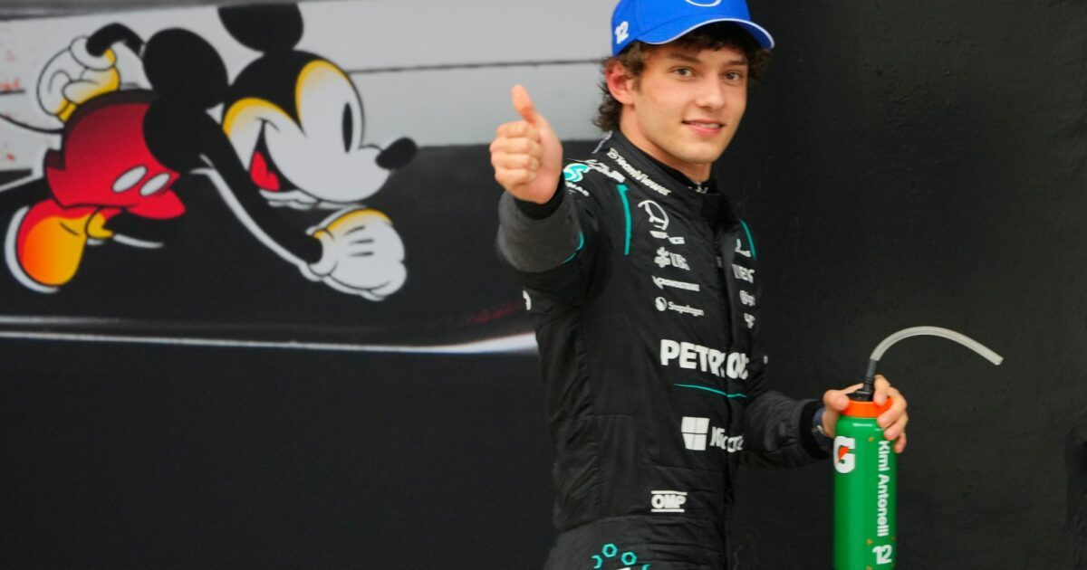 Sogar schneller als Micky Maus: WM-Spitzenreiter Kimi Antonelli. (Archivbild)