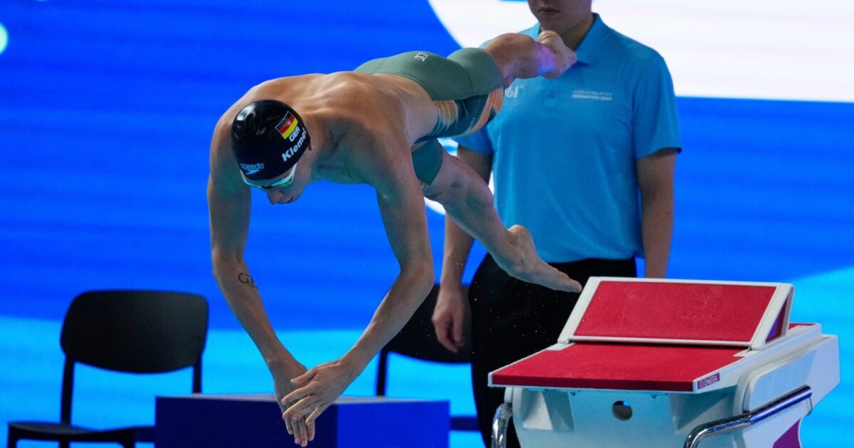 Oliver Klemet hat den Vorlauf über 1500 Meter Freistil gewonnen. (Archivbild)
