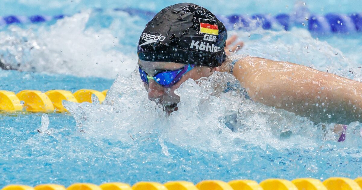 Über 100 Meter Schmetterling wurde Angelina Köhler 2024 Weltmeisterin. (Archivbild)