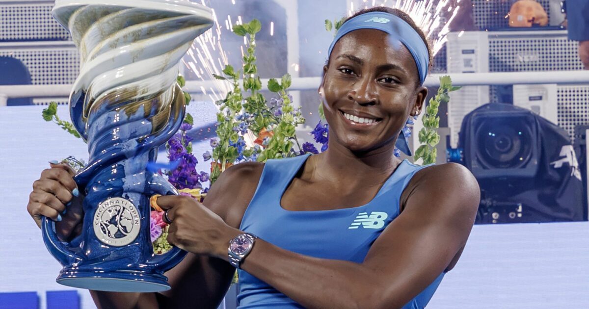 Coco Gauff setzte sich im Finale gegen Jessica Pegula durch.