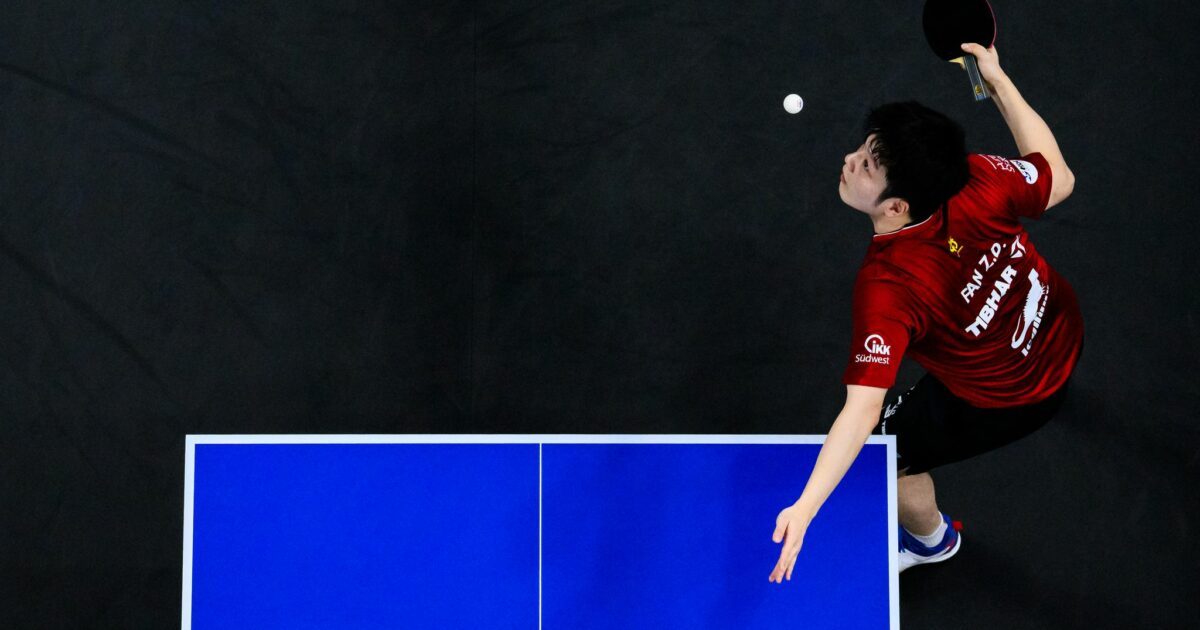 Tischtennis-Star Fan Zhendong.