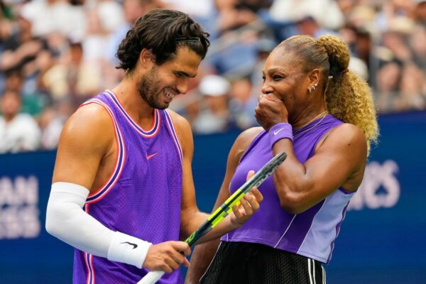 Carlos Alcaraz und Serena Williams hatten beim gemeinsamen Mixed-Auftritt mächtig Spaß. (Archivbild)
