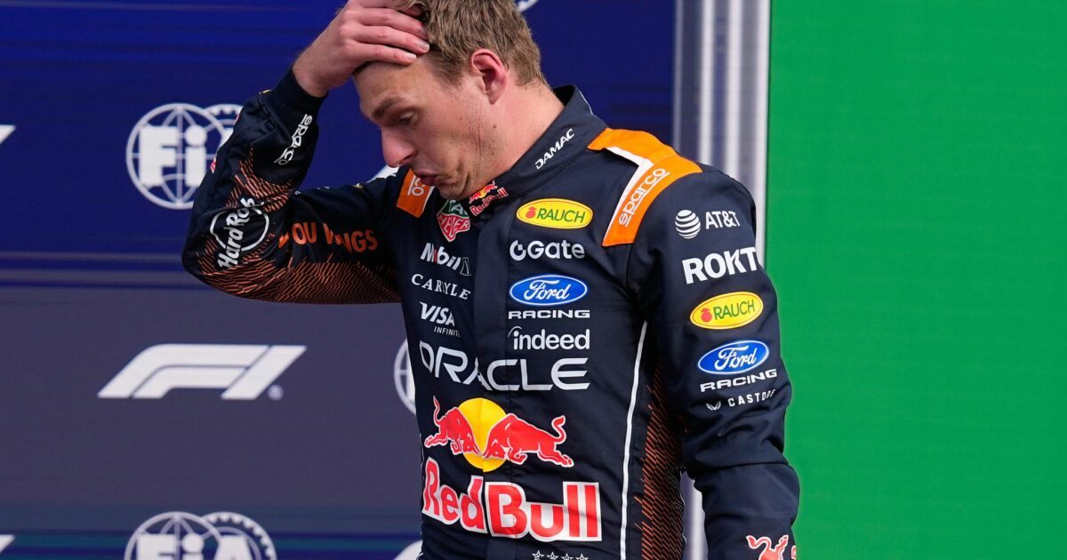 Kein guter Tag für Max Verstappen: Er scheidet nach einem heftigen Crash aus.